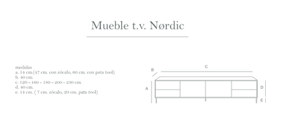 MUEBLE TV "NORDIC" DE 180