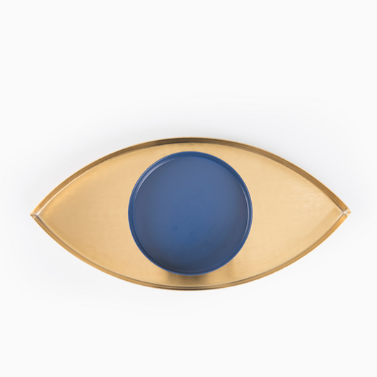 BANDEJA THE EYE GOLD/BLUE